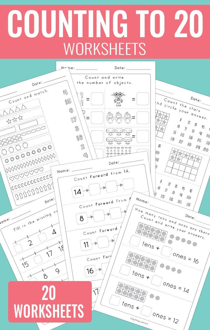 21 Addition 20 Worksheets Kindergarten