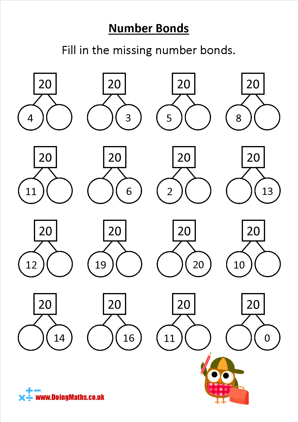 21 Addition 20 Worksheets Kindergarten