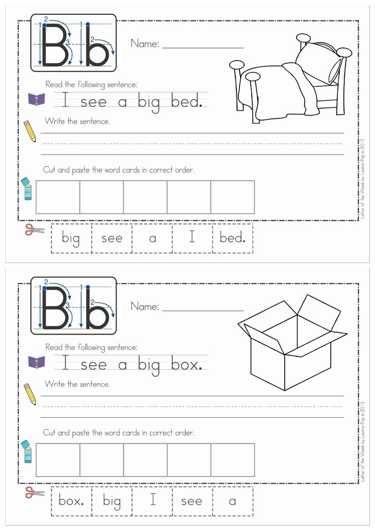 21 Copying Sentences Worksheets For Kindergarten