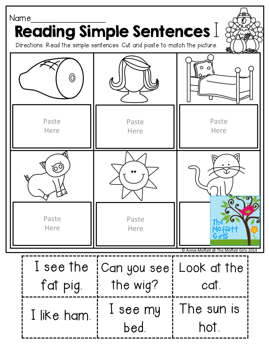 21 Copying Sentences Worksheets For Kindergarten