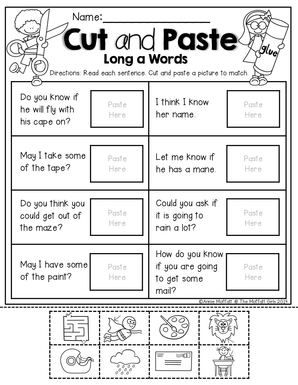 21 Cut And Paste Worksheets For Kids