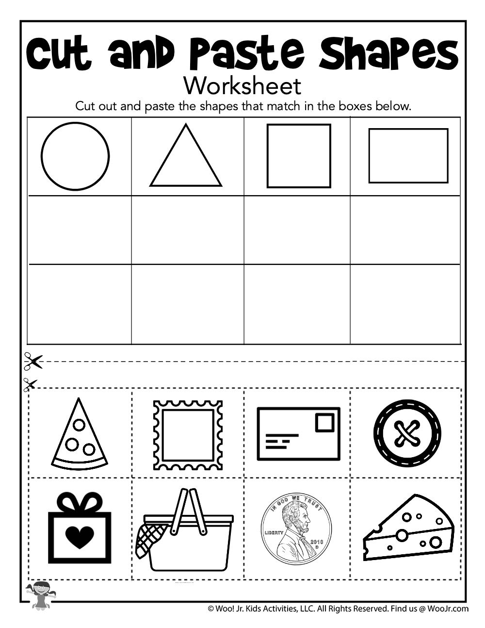 21 Cut And Paste Worksheets For Kids