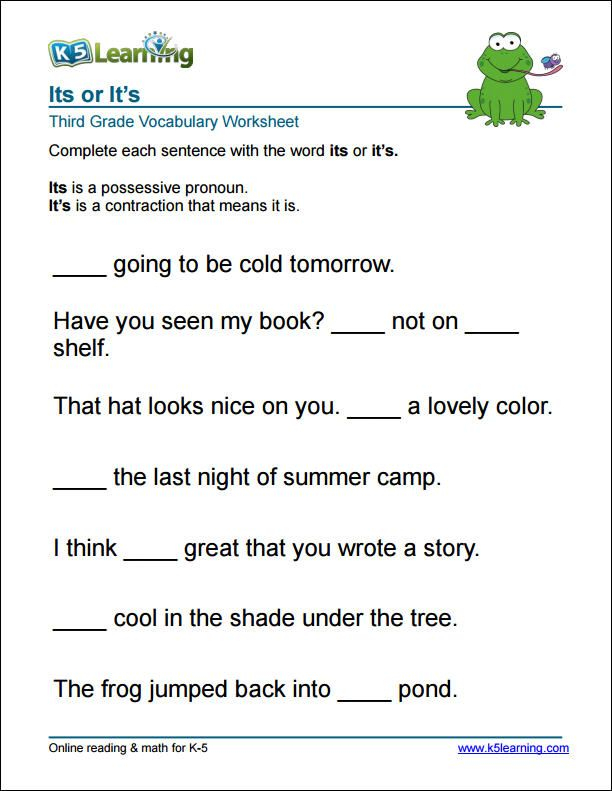 21 English Worksheets For Grade 1 Vocab