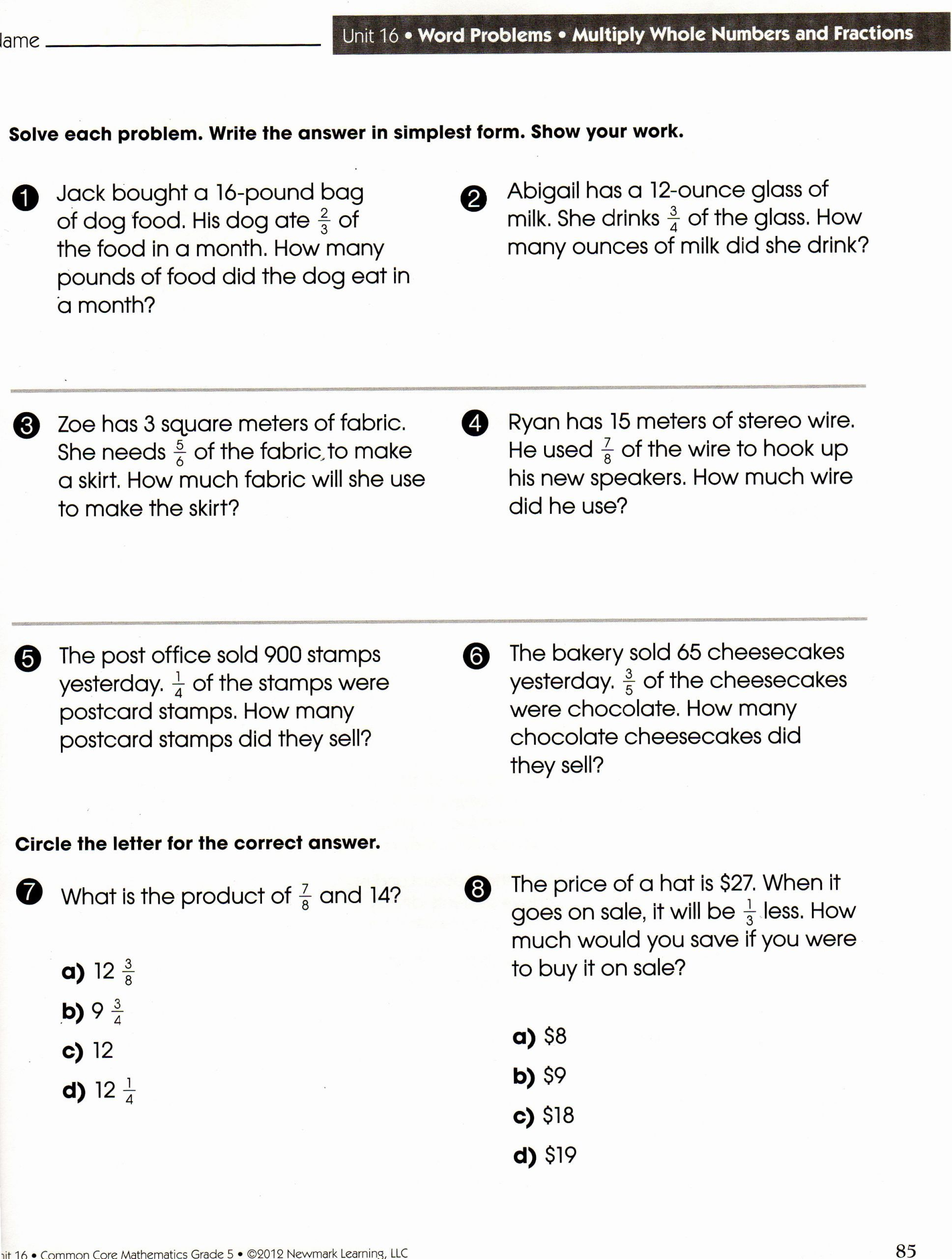 21 Math Grade 3 Worksheets Word Problems