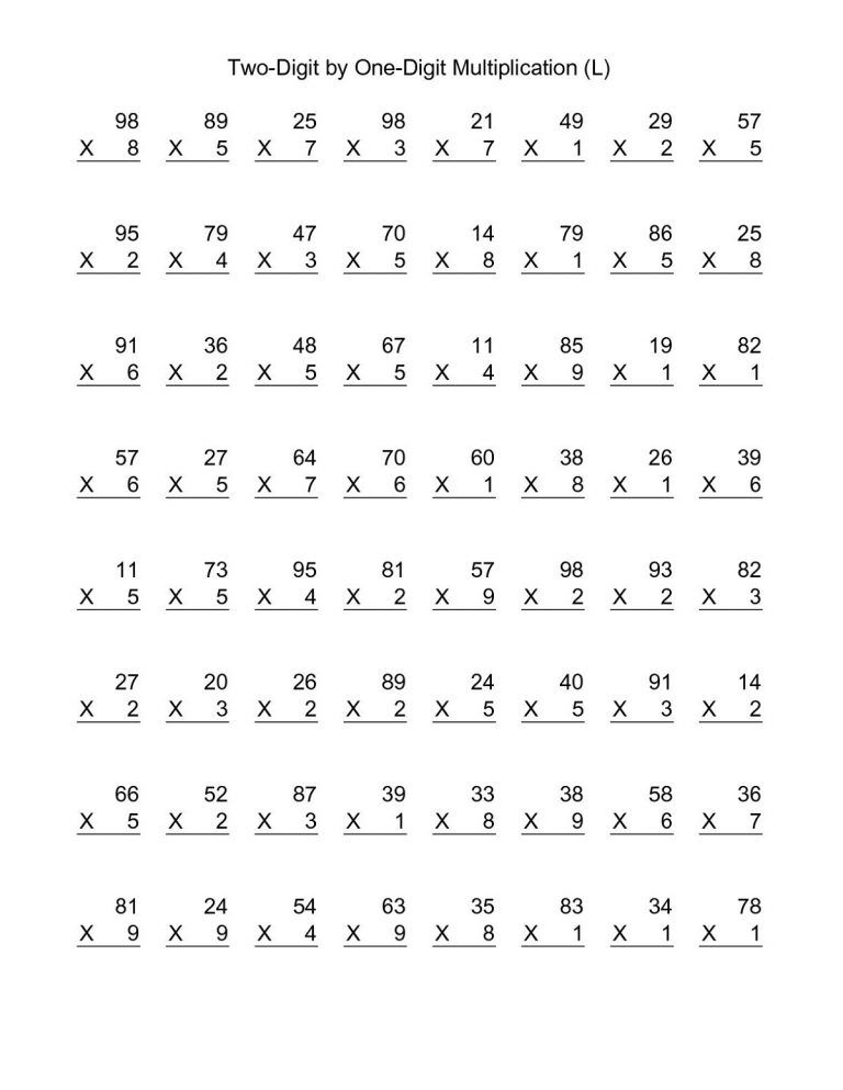 21 Multiplication Practice 3Rd Grade Worksheets