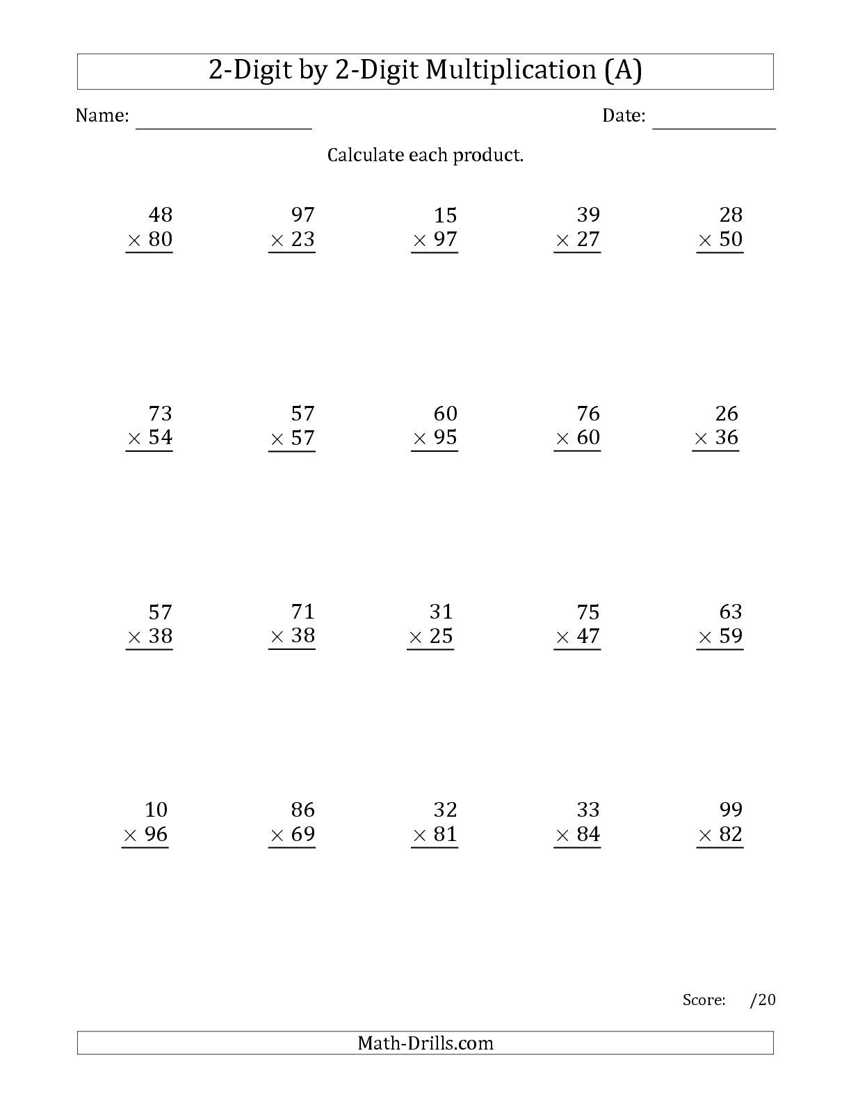 21 Multiplication Practice 3Rd Grade Worksheets