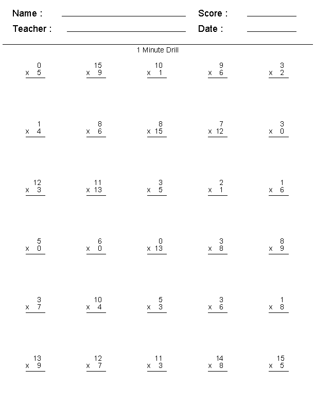 21 Multiplication Practice 3Rd Grade Worksheets