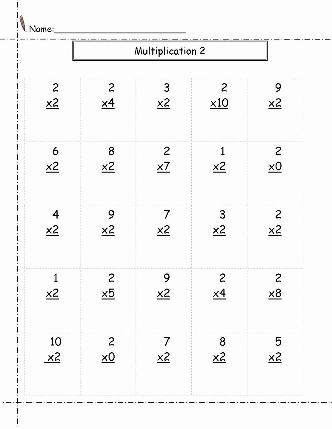 21 Multiplication Worksheets 2 5 10