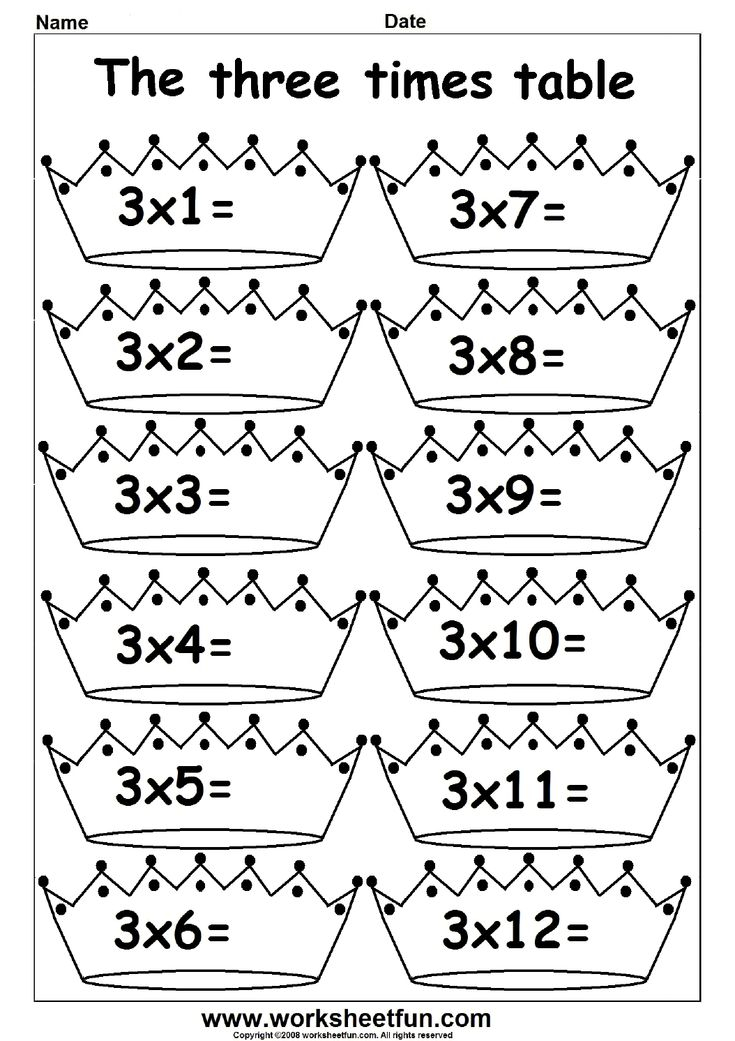 21 Multiplication Worksheets 2 5 10