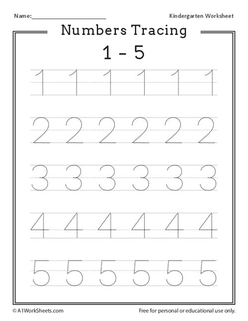 21 Numbers 1-15 Worksheets Kindergarten Printable